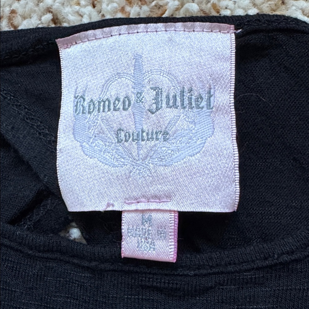 Not available Romeo Juliet Black Asymmetrical Blouse - Picture 4 of 9